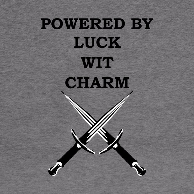 POWERED BY LUCK WIT CHARM ROGUE 5E Meme RPG Class by rayrayray90